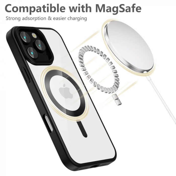 Husa Tech-Protect Magflex Iphone 16 Pro Max magsafe satin negru [3]