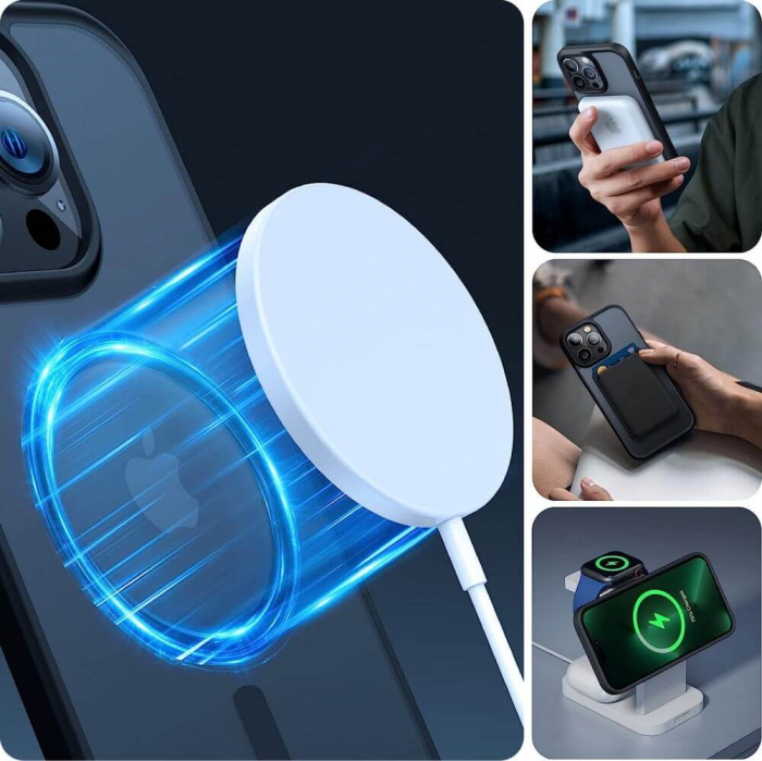 Husa Tech-Protect MagMat MagSafe Iphone 15 Pro mata titan [2]
