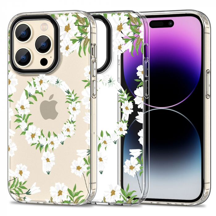 Husa Tech-Protect MagMood iPhone 15 Pro magsafe daisy [1]
