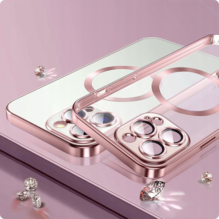 Husa Tech-Protect Magshine MagSafe iPhone 13 roz [2]