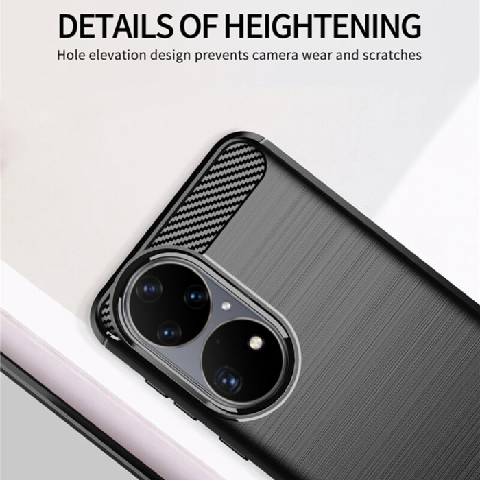 Husa Techsuit  Carbon Silicone  Huawei P50 Pro [6]