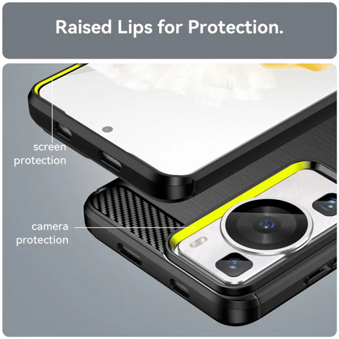 Husa Techsuit Carbon Silicone Huawei P60 / P60 Pro [6]