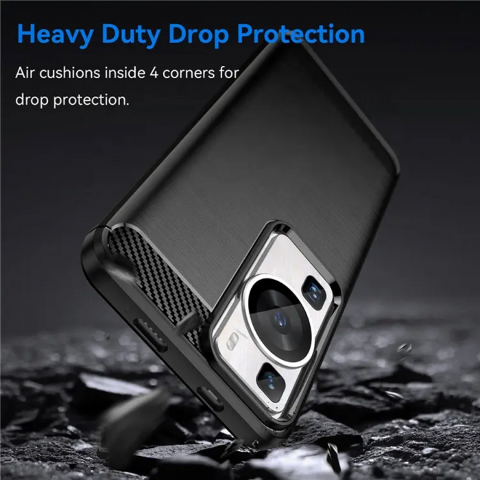 Husa Techsuit Carbon Silicone Huawei P60 / P60 Pro [5]