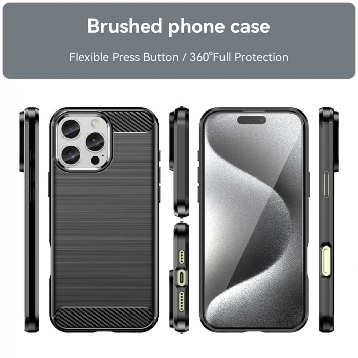 Husa Techsuit Carbon Silicone Iphone 16 Pro [2]