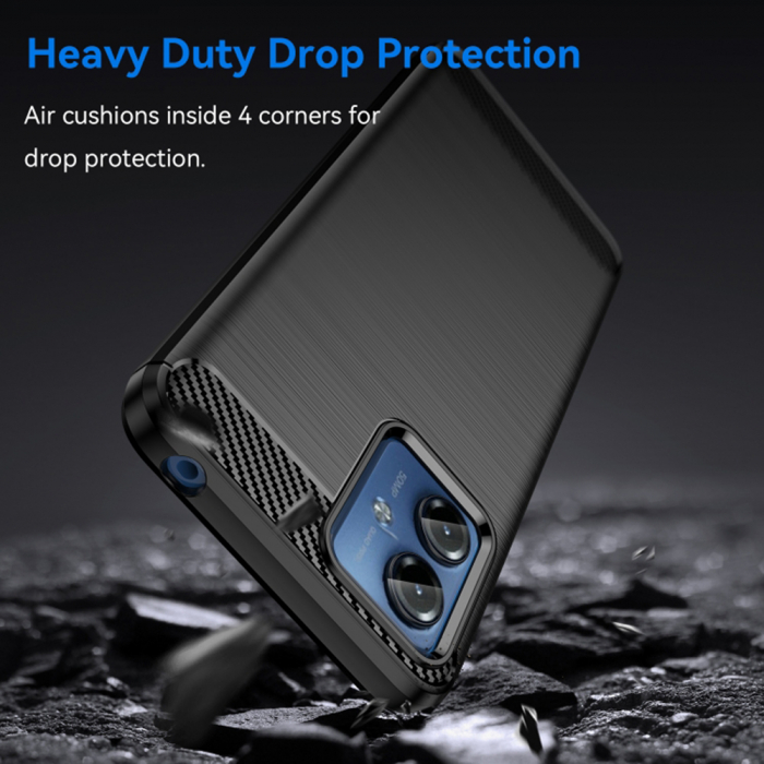 Husa Techsuit Carbon Silicone Motorola G14 [3]