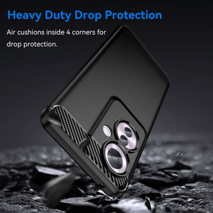 Husa Techsuit carbon silicone Oppo Reno11 F [5]
