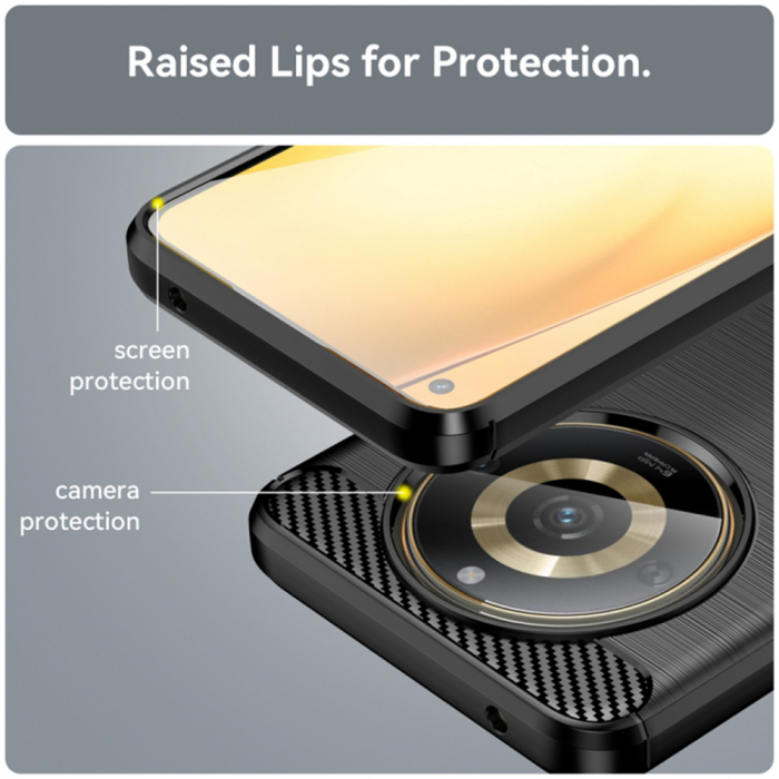 Husa Techsuit Carbon Silicone Realme 11 [4]