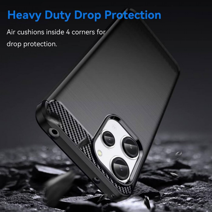 Husa Techsuit Carbon Silicone Xiaomi Redmi 13 / Poco M6 4G [2]