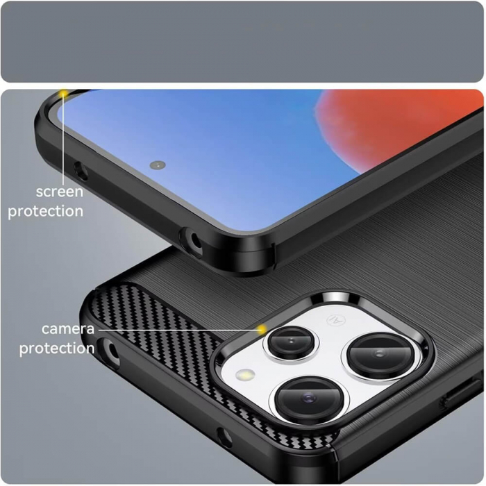 Husa Techsuit Carbon Silicone Xiaomi Redmi 13 / Poco M6 4G [3]