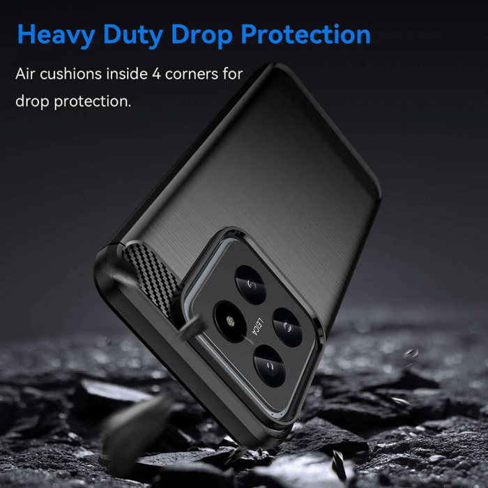 Husa Techsuit carbon silicone Xiaomi Redmi 14 [6]