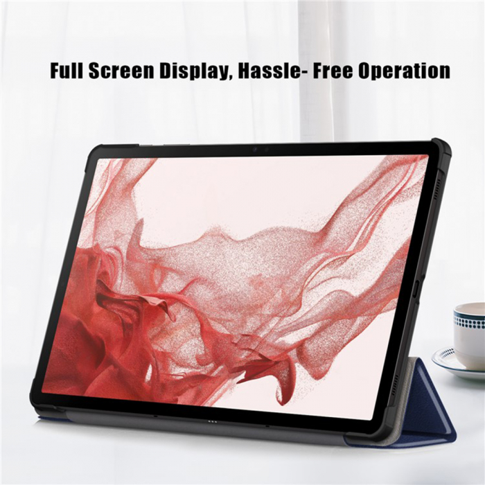 Husa Techsuit Foldpro Samsung Galaxy Tab S9 Plus X810 / X816B / S9 FE Plus X610 / X616B / S10 Plus X820 12.4 inch albastru [6]