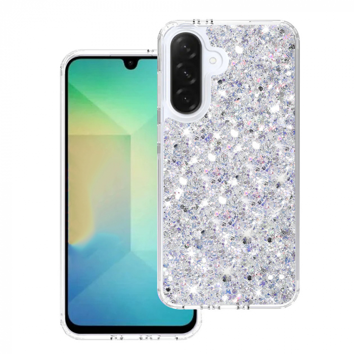 Husa Techsuit Sparkly Glitter Samsung Galaxy A26 5G alb [1]