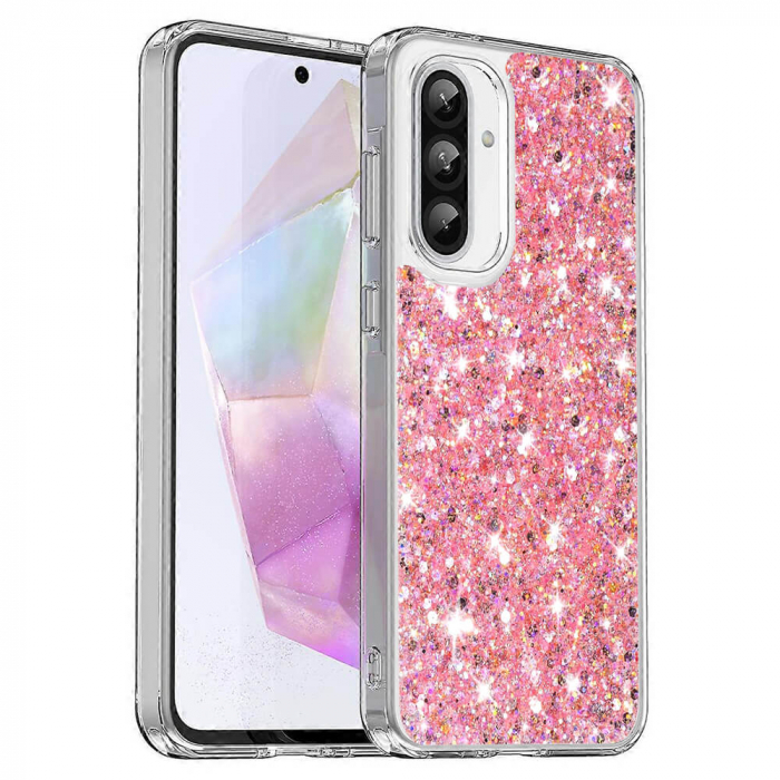 Husa Samsung Galaxy A36 / A56 5G Techsuit Sparkly Glitter roz [1]