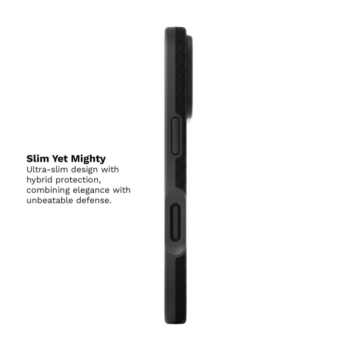 Husa iPhone 16 Pro Max Vetter MagSafe Clip-On Aramida Hybrid Compatible slim series [3]