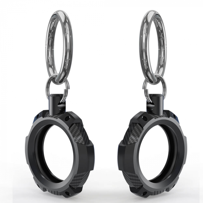 Husa Techsuit Apple AirTag Rugged Armor negru [2]