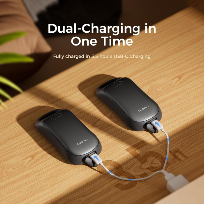 Incalzitoare de maini Ocoopa UT4 Urban (UT3061-BK) - USB-C, IP45, Adjustable Heat, Magnetic, [4]