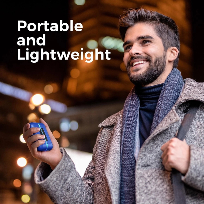 Incalzitoare de maini Ocoopa with Power Bank, Magnetic Design, 7 LED Lights, Type-C, 18W, 2x5000mAh - Red [3]