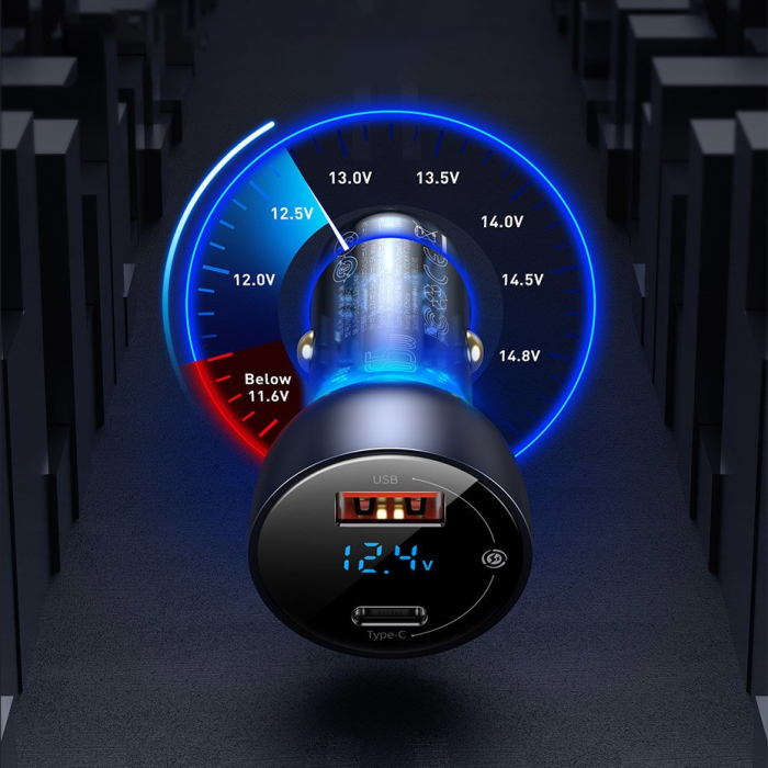 Incarcator auto Baseus power delivery 65w type c CCKX-C0G [9]