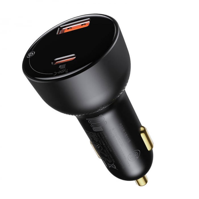Incarcator auto Baseus Supreme Digital Display 100w USB, USB-C [2]