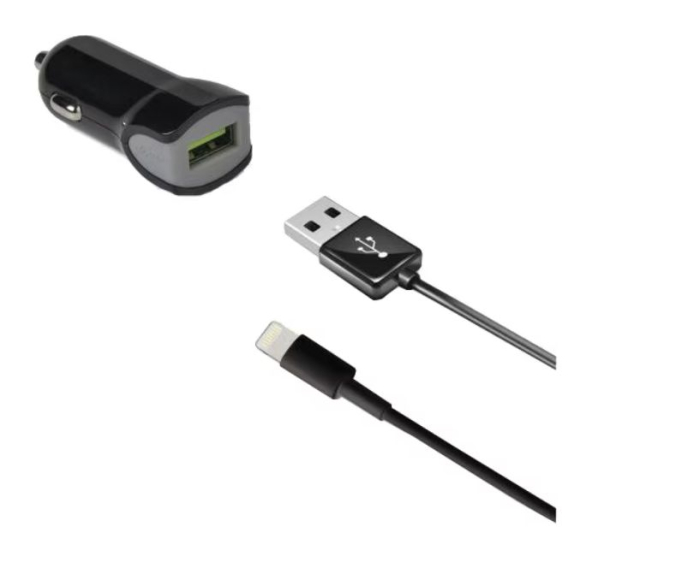 Incarcator auto + cablu lightning Celly 12W [2]