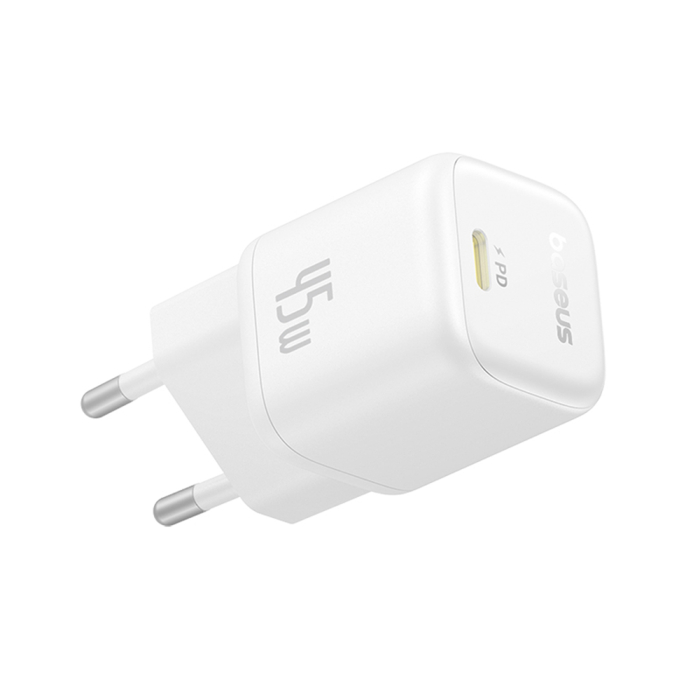Incarcator priza Baseus PicoGo P10176800213-00 - GaN, Fast Charging, 45W, USB-C - Moon White [4]