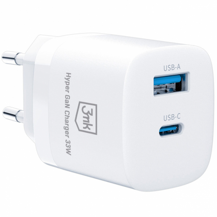Incarcator retea 3MK Hypercharge 33w usb si type c [2]