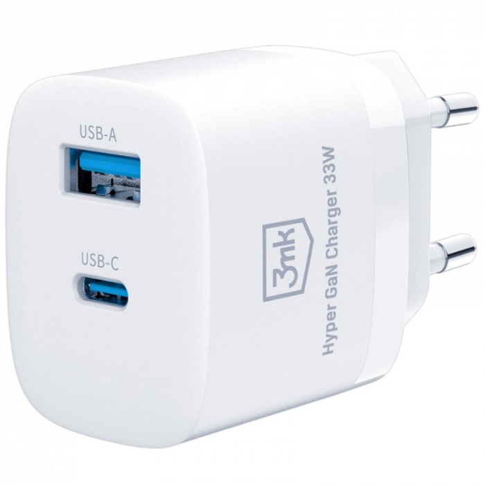 Incarcator retea 3MK Hypercharge 33w usb si type c [3]