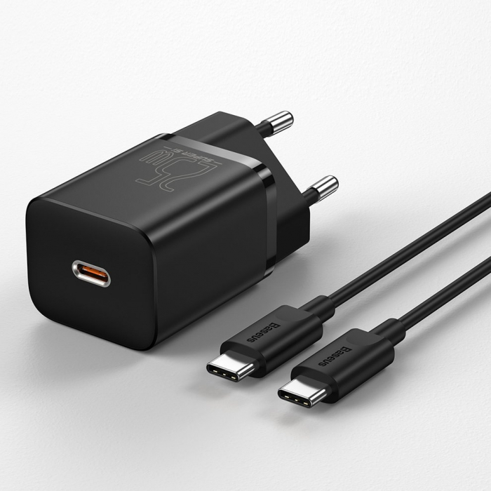 Incarcator retea Baseus Super Si USB-C 25W 3A cablu type c type cTZCCSUP-L01 [10]