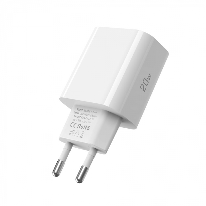 Incarcator retea Tech-Protect NC20W alb [3]