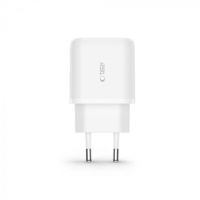 Incarcator Tech-Protect C20W mini lightning alb [3]
