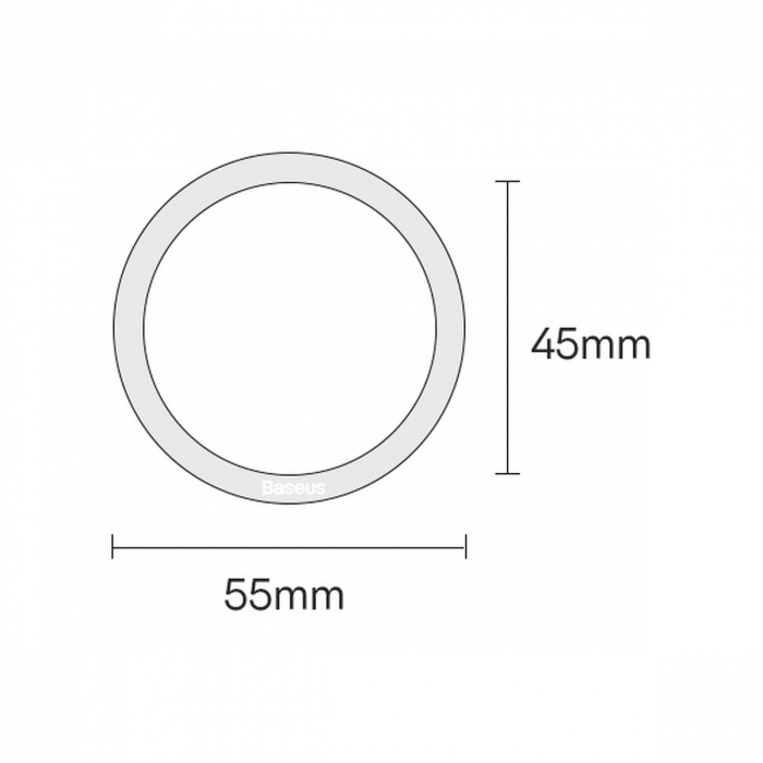 Inele magsafe Baseus Halo 2 buc negru [6]