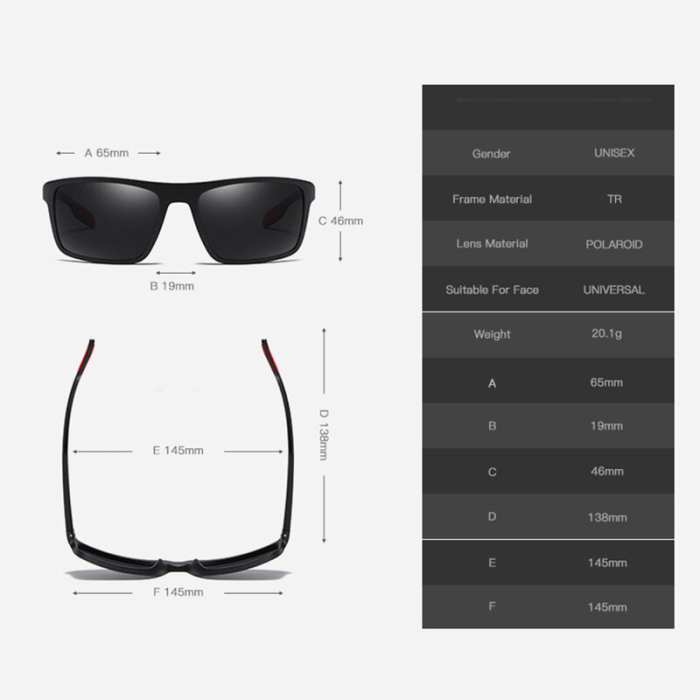 Ochelari de soare Techsuit Polarised TR90 MM101 UV Protection [4]