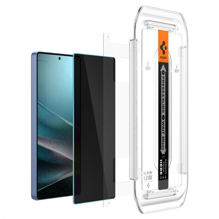 Pachet 2 X Folie sticla privacy Spigen GLAS.tR EZ FIT Samsung Galaxy S25 Ultra [6]