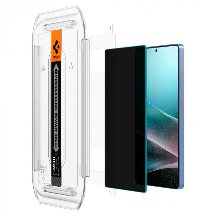 Pachet 2 X Folie sticla privacy Spigen GLAS.tR EZ FIT Samsung Galaxy S25 Ultra [4]