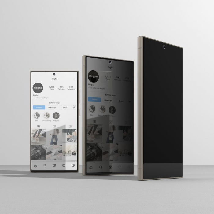 Pachet 2x folie Ringke Easy Slide Samsung Galaxy S24 Ultra - Privacy [6]