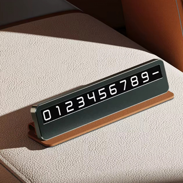 Placuta numar telefon suport bord auto cu afisaj  pentru parcare temporara Techsuit SN1 [4]