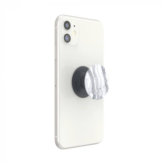 Popsockets suport stand adeziv universal White Granite [4]