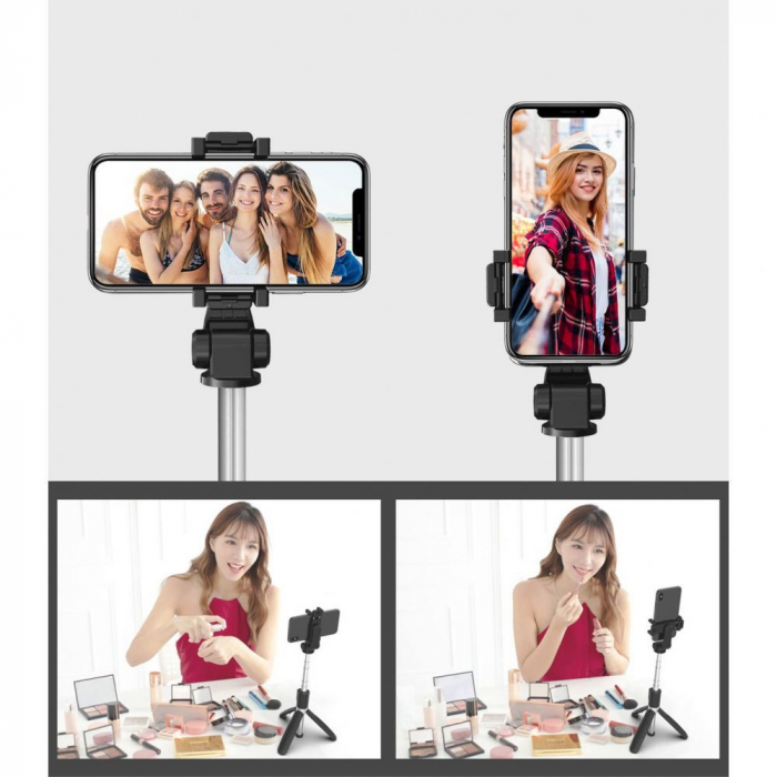 Selfie stick Tech-Protect L02s wireless cu trepied [8]