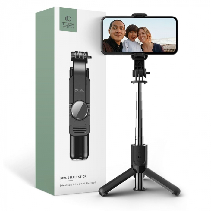 Selfie stick Tech-Protect L02s wireless cu trepied [9]