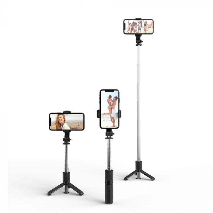 Selfie stick Tech-Protect L02s wireless cu trepied [6]