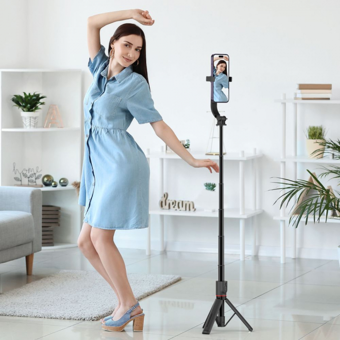 Selfie stick Tech-Protect L04s wireless cu trepied [2]