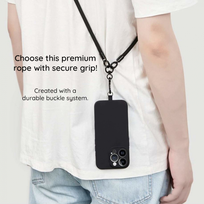 Snur pentru telefon Techsuit albastru [2]