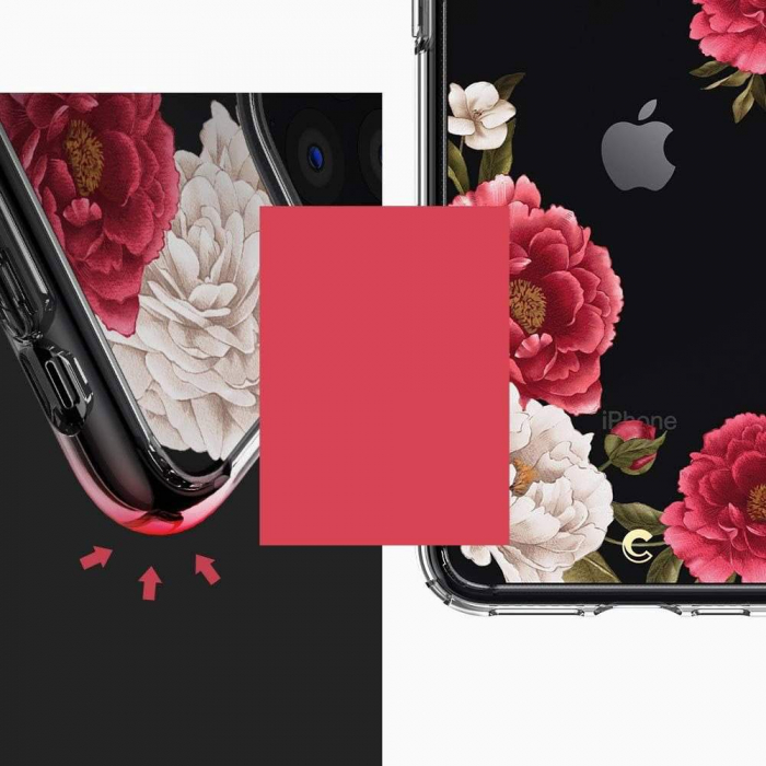 Husa Spigen Ciel IPhone11 Pro Max Red Floral [6]
