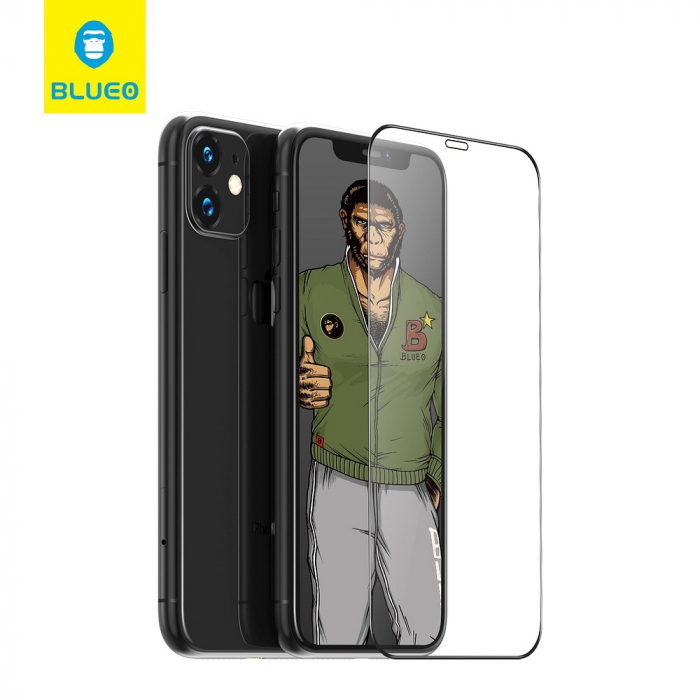 Folie 5D Mr. Monkey Glass IPhone 13 / 13 Pro / 14 / 16e Strong HD [4]