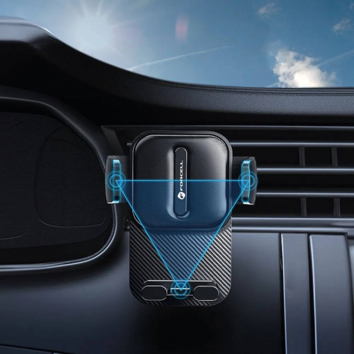 Suport auto Forcell F-grip GuardianAV prindere ventilatie [4]