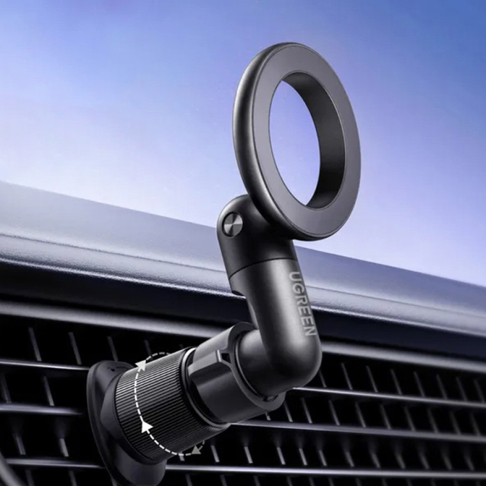 Suport auto Ugreen - Car Holder LP923 (65185) - Magnetic Grip, for Air Vent, 360° Rotation, Secure Hold, Interference Free - Black [4]