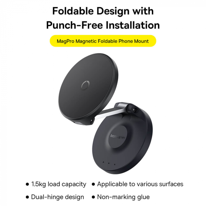 Suport birou Baseus MagPro negru magsafe [5]