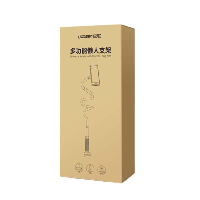 Suport de telefon pentru birou Ugreen - Desk Holder LP113 (80906) - Clamp Grip, Ajustable Arm (120cm) for Phone with max 6.5" - Black [6]