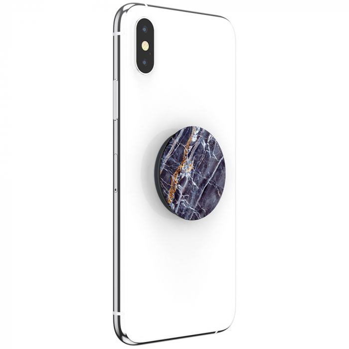 Suport stand adeziv universal Popsockets Basic Gold On Dark Marble [5]
