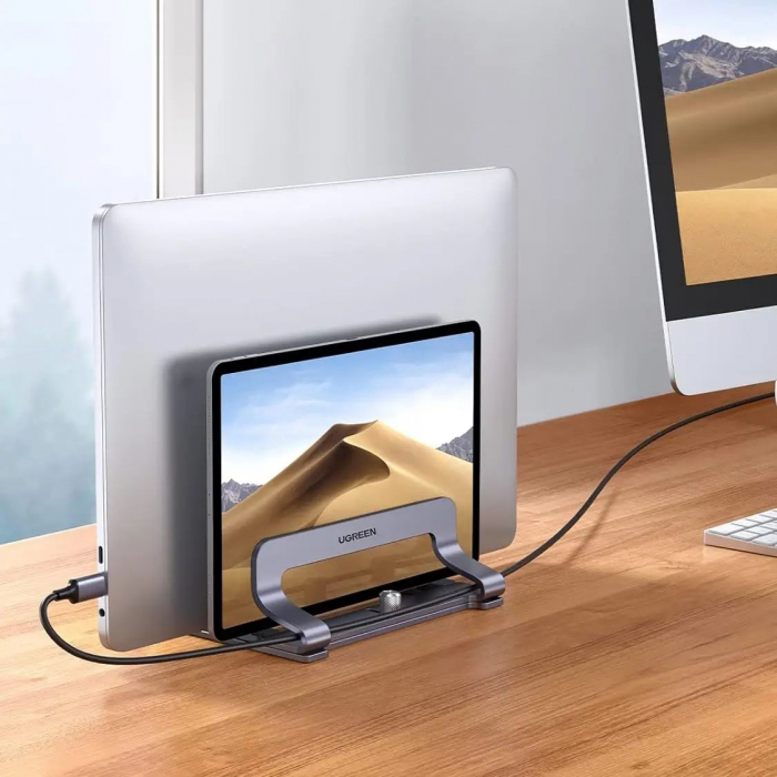Suport stand dublu Ugreen universal laptop / macbook / tableta LP258 argintiu [3]
